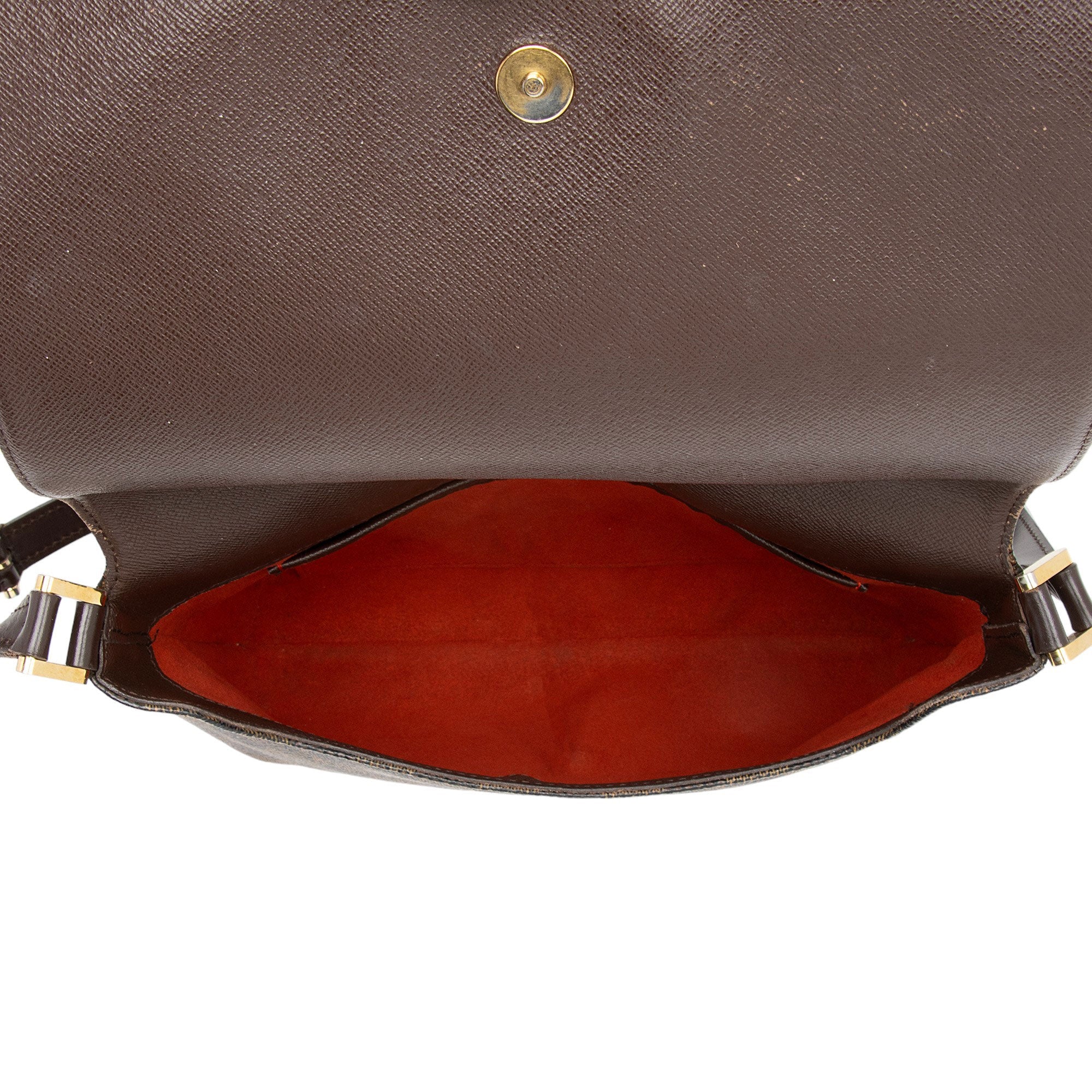 Louis Vuitton Vintage Damier Ebene Musette Tango Shoulder Bag (SHF-FZaXbp)