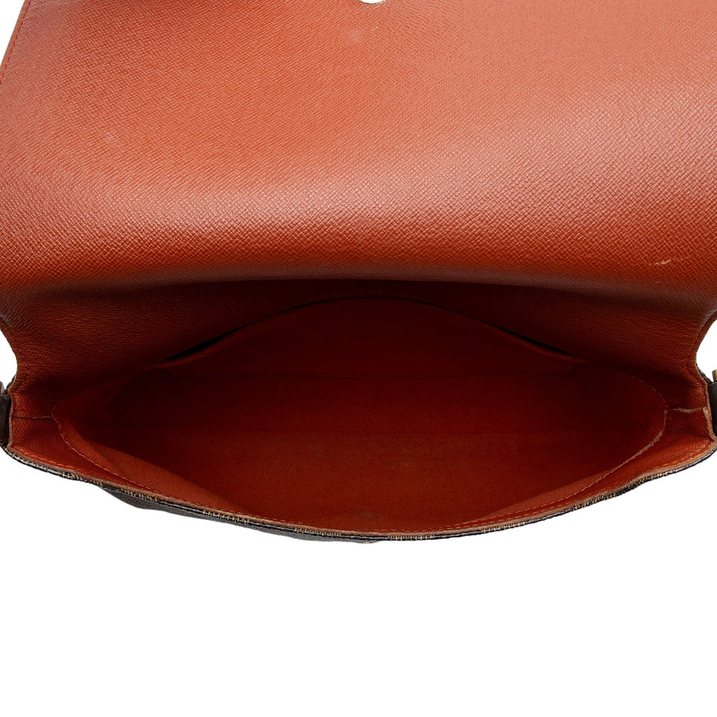 Louis Vuitton Vintage Damier Ebene Musette Tango Shoulder Bag (SHF-aHz0eB)