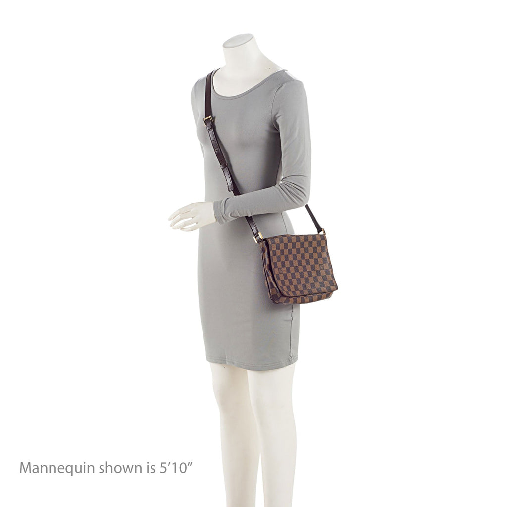 Louis Vuitton Vintage Damier Ebene Musette Tango Shoulder Bag (SHF-aHz0eB)