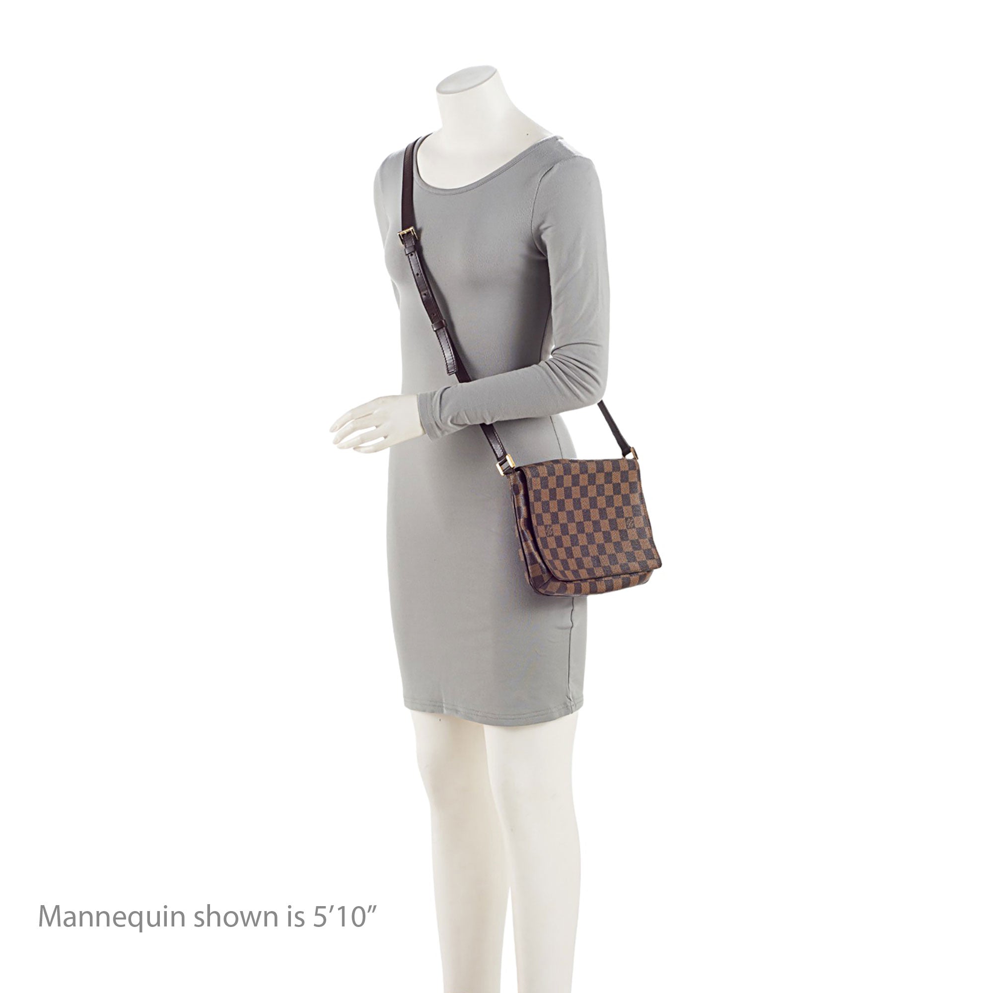 Louis Vuitton Vintage Damier Ebene Musette Tango Shoulder Bag (SHF-aHz0eB)