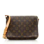 Louis Vuitton Vintage Monogram Canvas Musette Tango Shoulder Bag (SHF-19744)