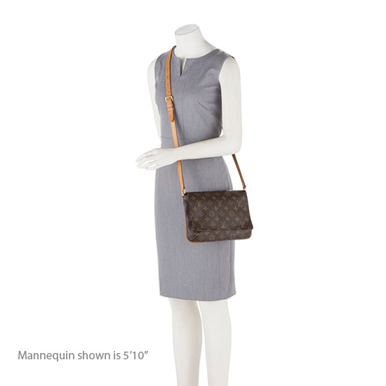 Louis Vuitton Vintage Monogram Canvas Musette Tango Shoulder Bag (SHF-19744)