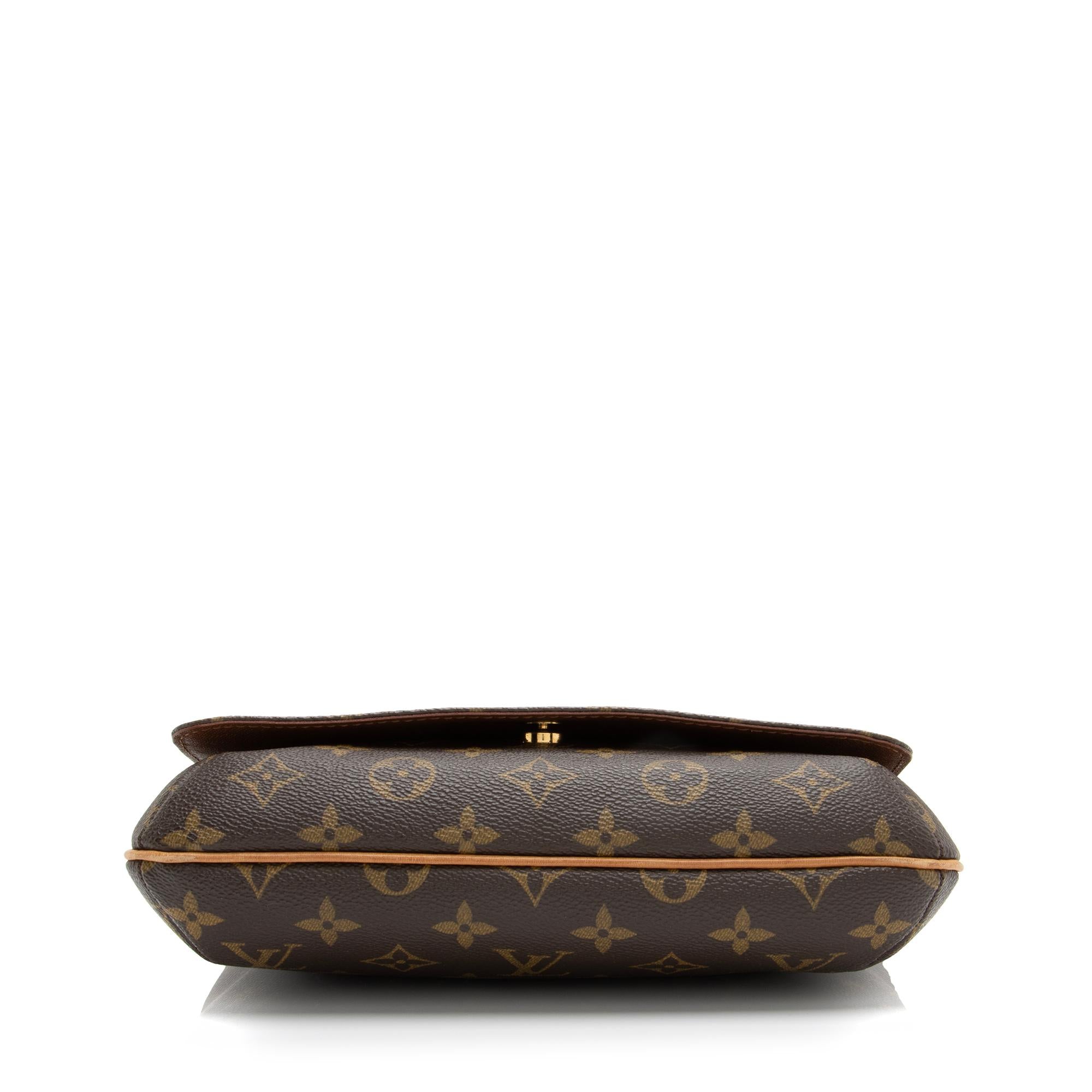 Louis Vuitton Vintage Monogram Canvas Musette Tango Shoulder Bag (SHF-23533)