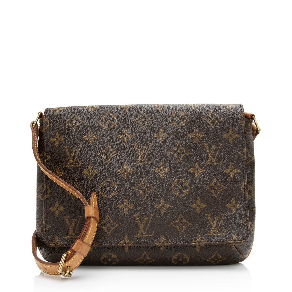 Louis Vuitton Vintage Monogram Canvas Musette Tango Shoulder Bag (SHF-vU796M)