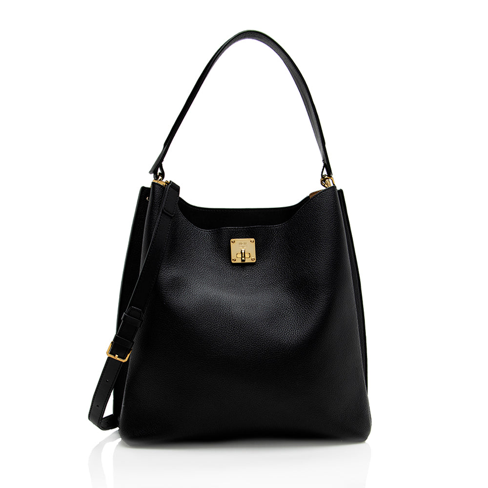 MCM Calfskin Milla Large Hobo (SHF-18232)