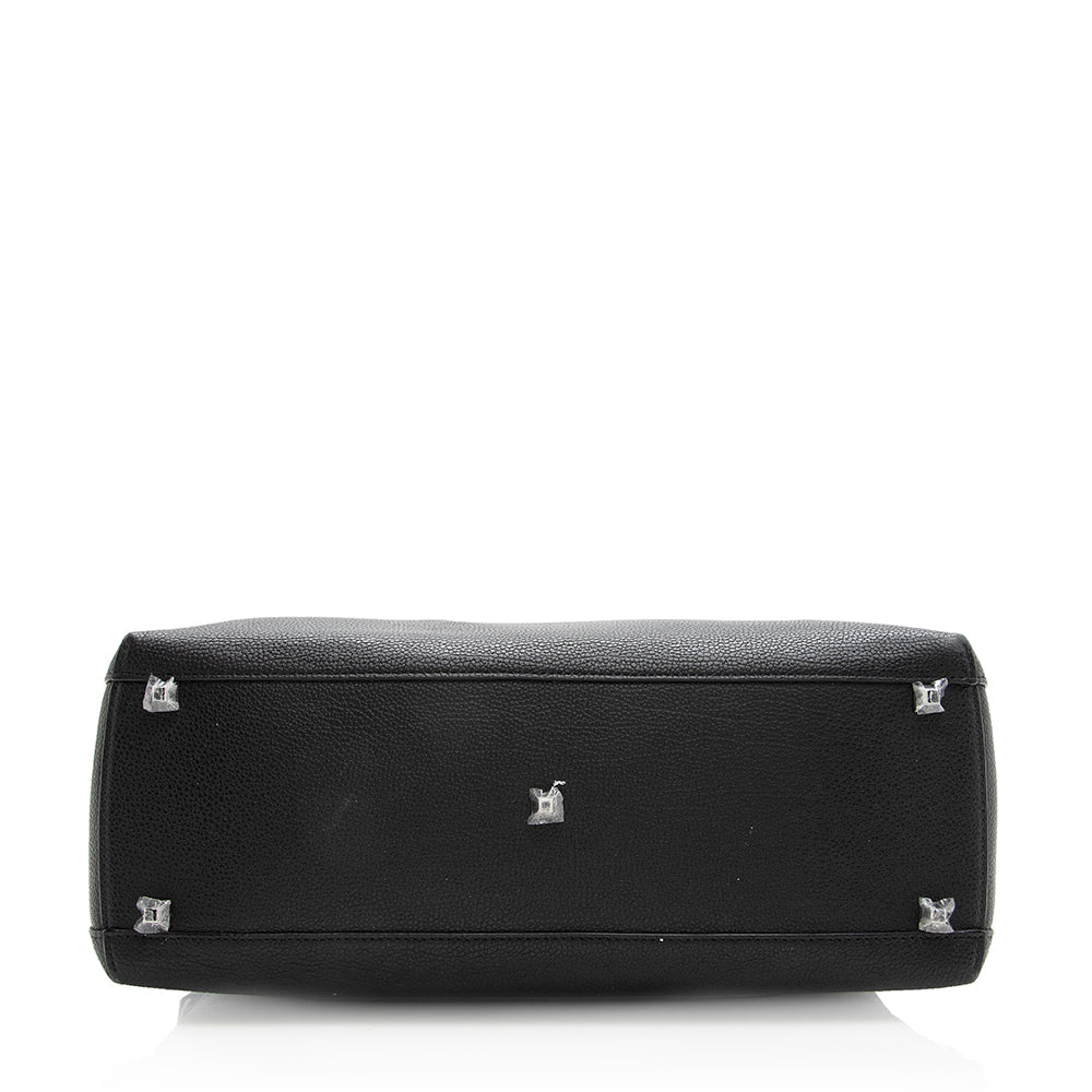 MCM Grained Calfskin Ella Large Boston Bag (SHF-19398)