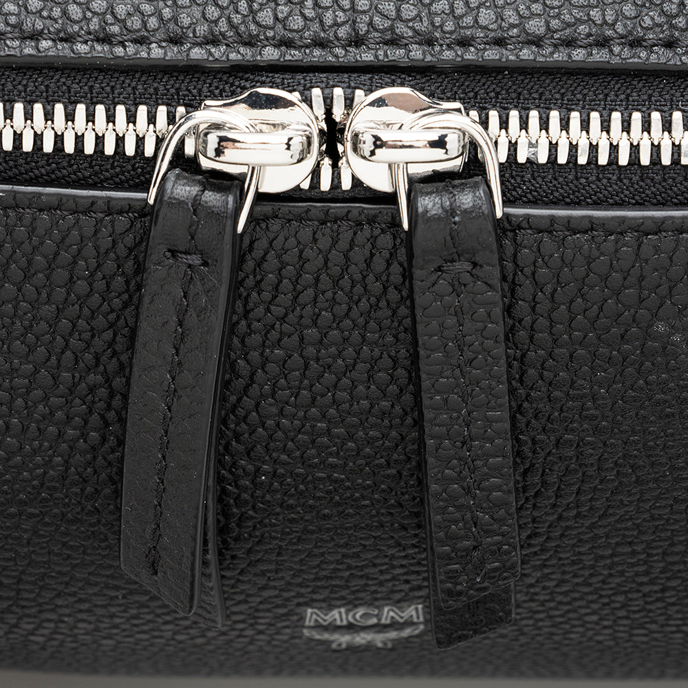 MCM Grained Calfskin Ella Large Boston Bag (SHF-19398)