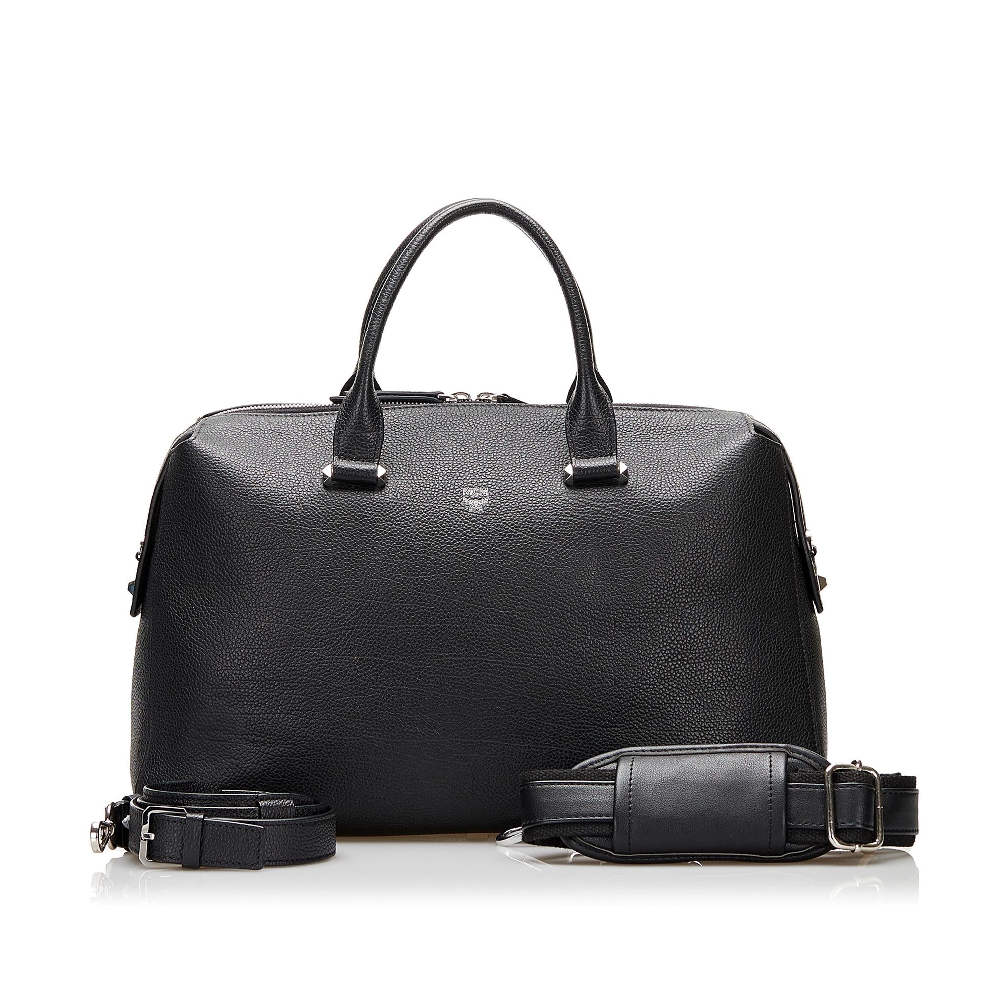MCM Grained Calfskin Medium Ella (SHG-37897)
