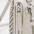 MCM Lambskin Crystal Studded Stark Special Pouch Medium Crossbody Bag (SHF-IC5owp)