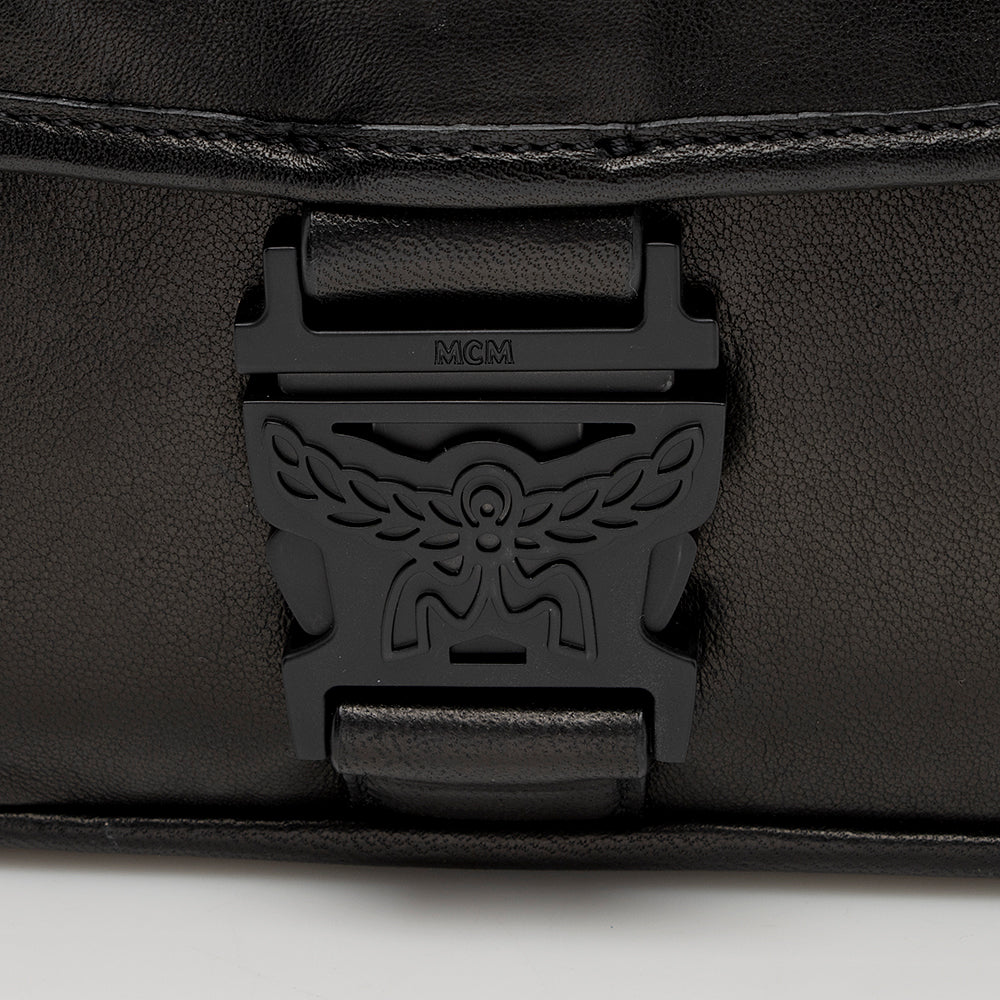 MCM Lambskin Killian Medium Messenger Bag (SHF-16468)