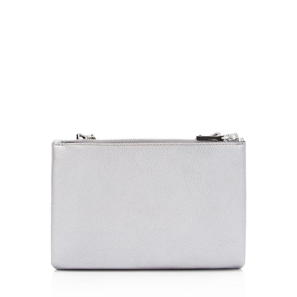 MCM Metallic Grained Calfskin Milla Crossbody (SHF-gFwHev)