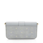 MCM Visetos Calfskin Logo Mode Travia Small Shoulder Bag (SHF-RlgqJi)