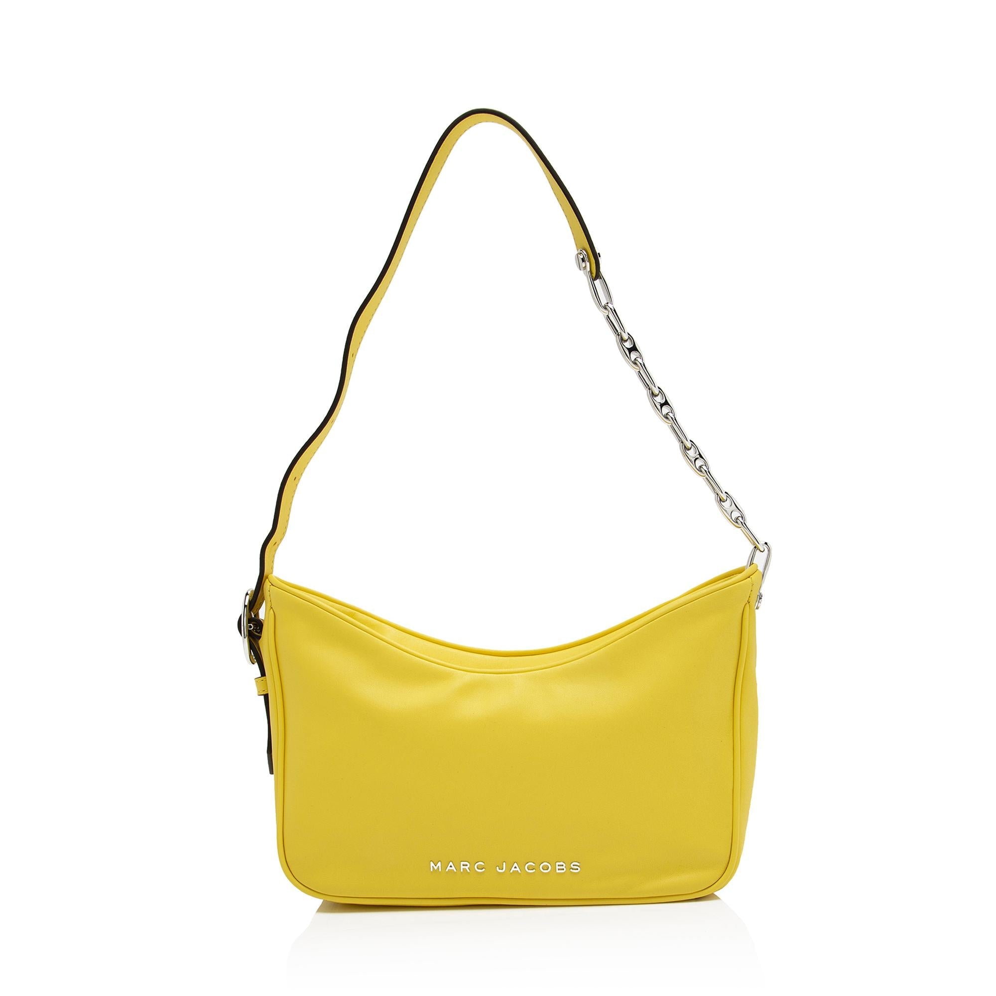 Marc Jacobs Calfskin Tempo Baguette Shoulder Bag (SHF-23283)