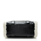 Marc Jacobs Crinkled Leather Faux Shearling The Tote Large Bag