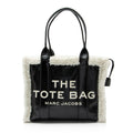 Marc Jacobs Crinkled Leather Faux Shearling The Tote Large Bag
