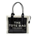 Marc Jacobs Crinkled Leather Faux Shearling The Tote Large Bag
