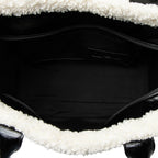 Marc Jacobs Crinkled Leather Faux Shearling The Tote Large Bag
