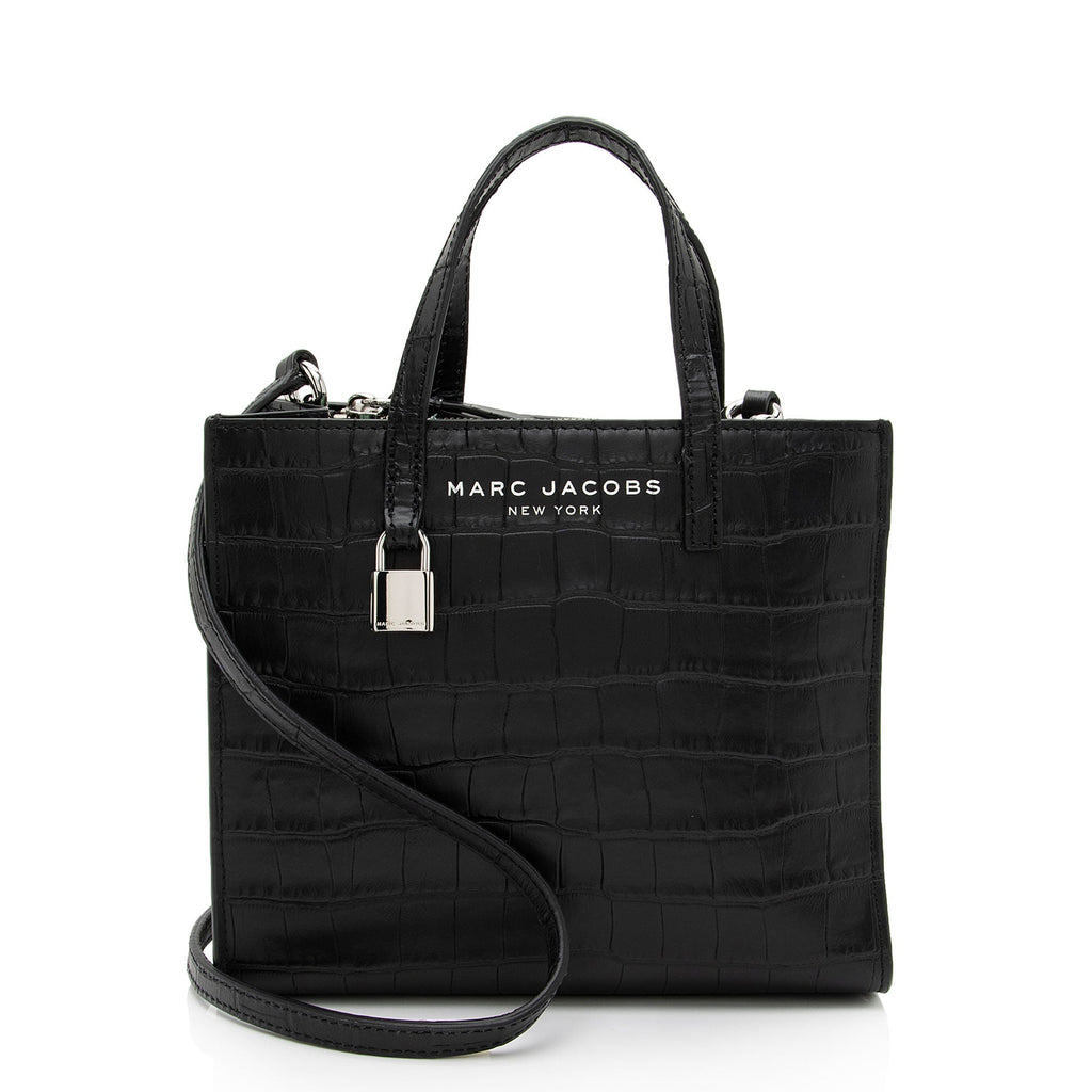 Marc Jacobs Croc Embossed Tote (SHF-hVnBLo)