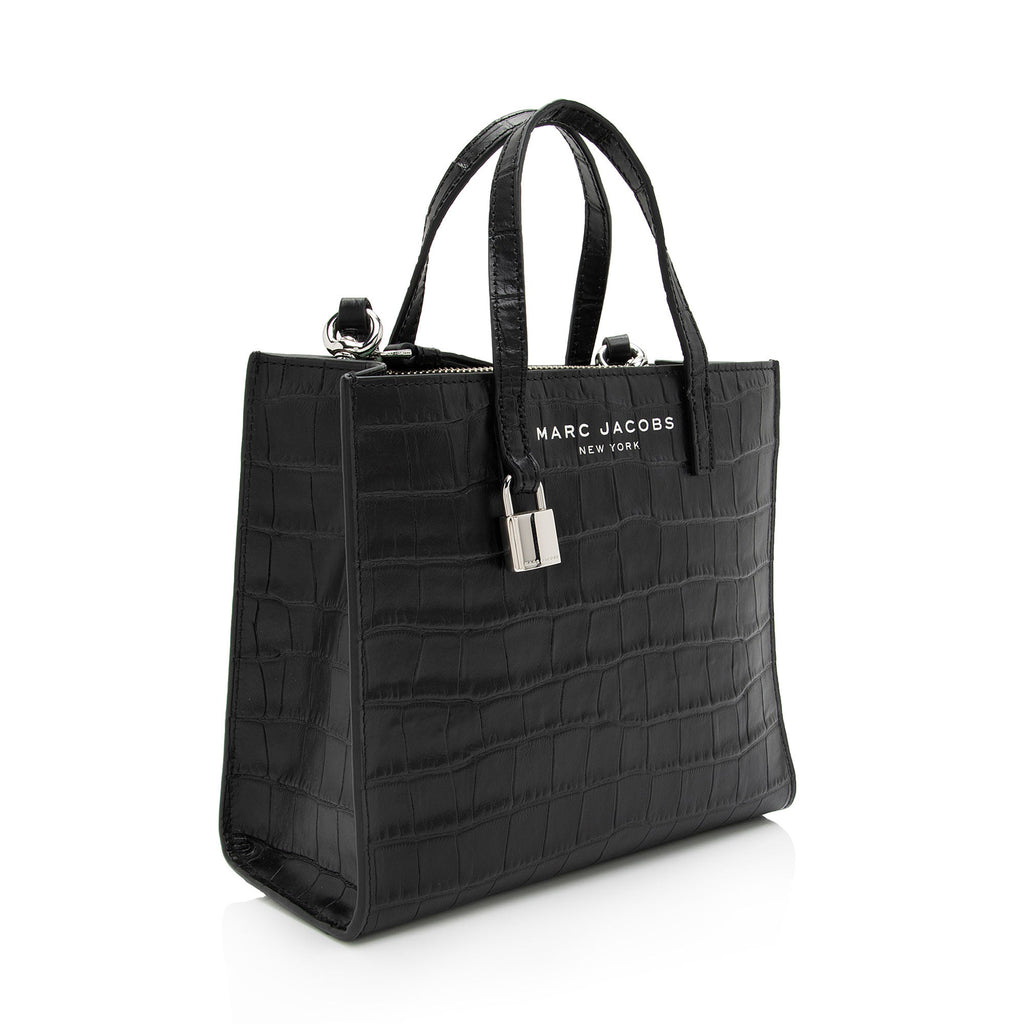 Marc Jacobs Croc Embossed Tote (SHF-hVnBLo)