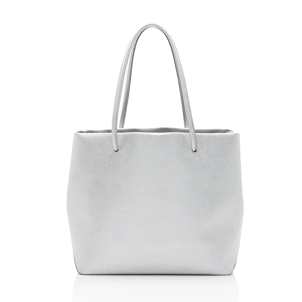 Marc Jacobs Embossed Leather Logo E/W Tote