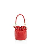 Marc Jacobs Grained Calfskin The Bucket Drawstring Mini Shoulder Bag (SHF-nNBPqo)