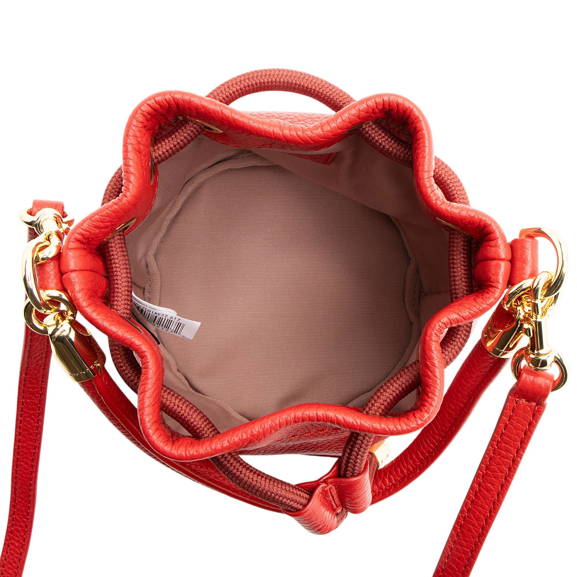 Marc Jacobs Grained Calfskin The Bucket Drawstring Mini Shoulder Bag (SHF-nNBPqo)