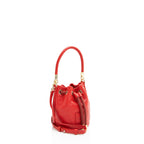 Marc Jacobs Grained Calfskin The Bucket Drawstring Mini Shoulder Bag (SHF-nNBPqo)