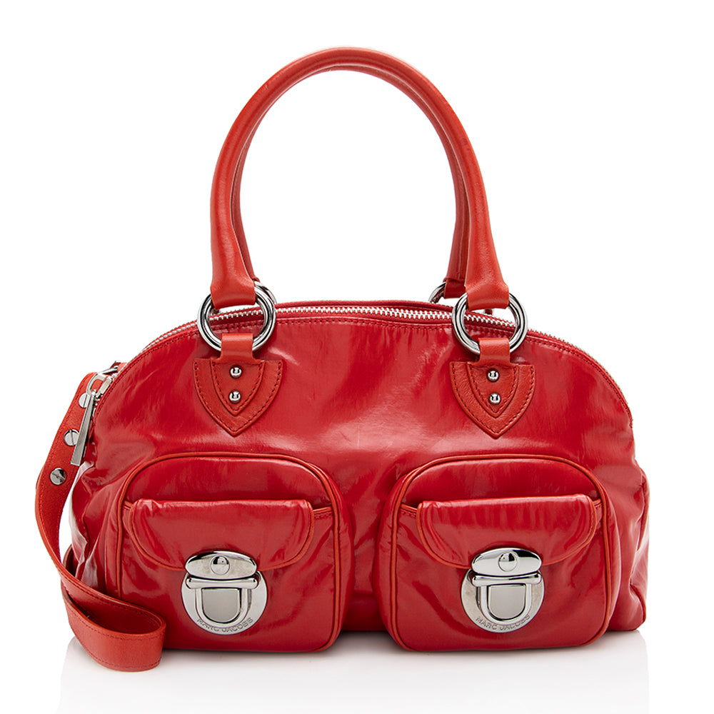 Marc Jacobs Leather Blake Satchel (SHF-17819)