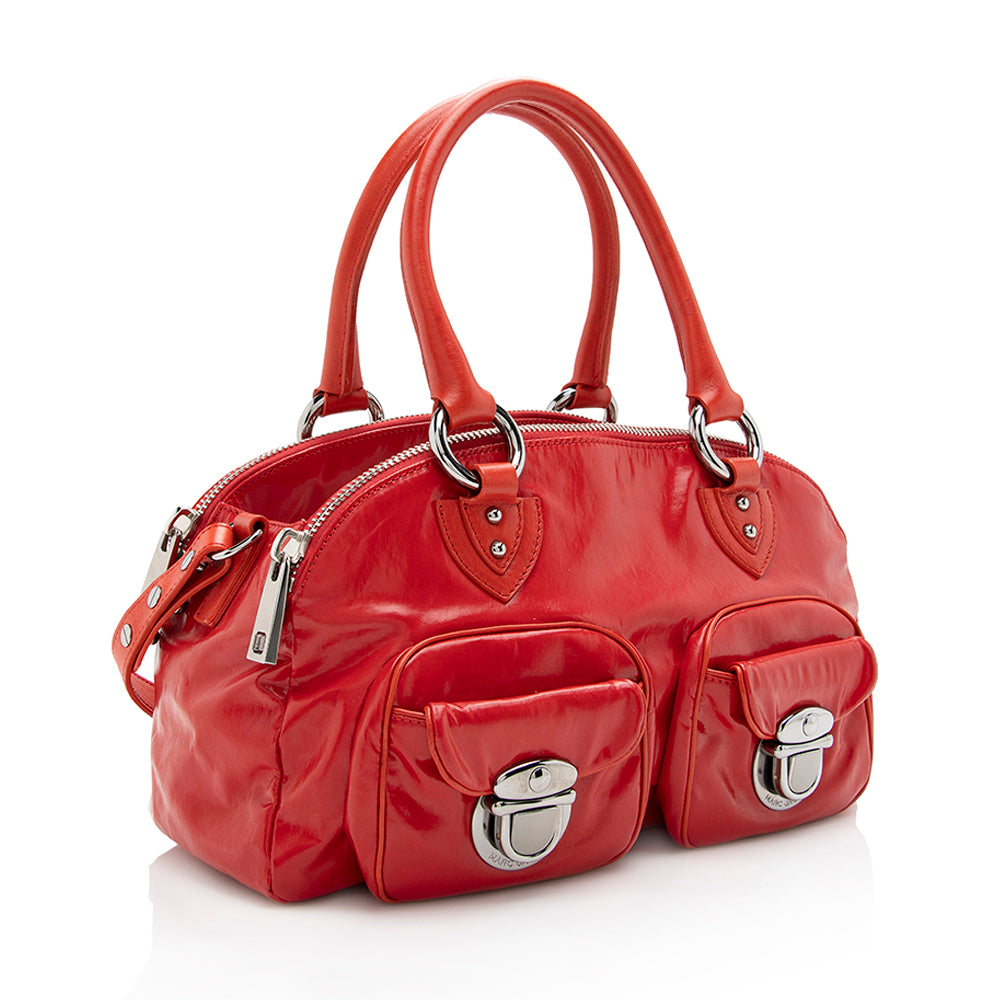 Marc Jacobs Leather Blake Satchel (SHF-17819)
