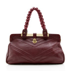 Marc Jacobs Leather Braided Framed Satchel - FINAL SALE (SHF-14123)