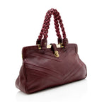 Marc Jacobs Leather Braided Framed Satchel - FINAL SALE (SHF-14123)