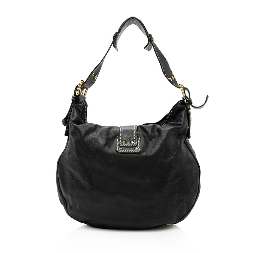 Marc Jacobs Leather Buckle Shoulder Bag - FINAL SALE (SHF-19436)