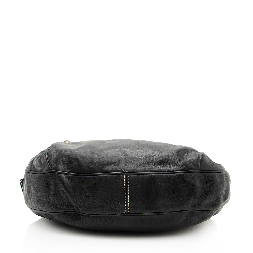 Marc Jacobs Leather Buckle Shoulder Bag - FINAL SALE (SHF-19436)