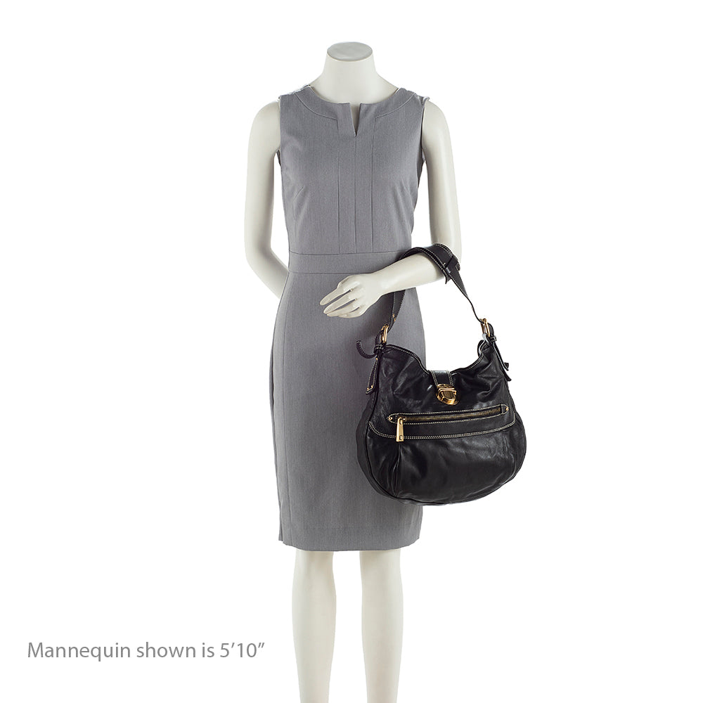 Marc Jacobs Leather Buckle Shoulder Bag - FINAL SALE (SHF-19436)