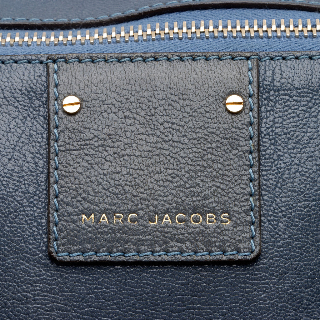 Marc Jacobs Leather Fulton Large Satchel (SHF-KUT7lS)