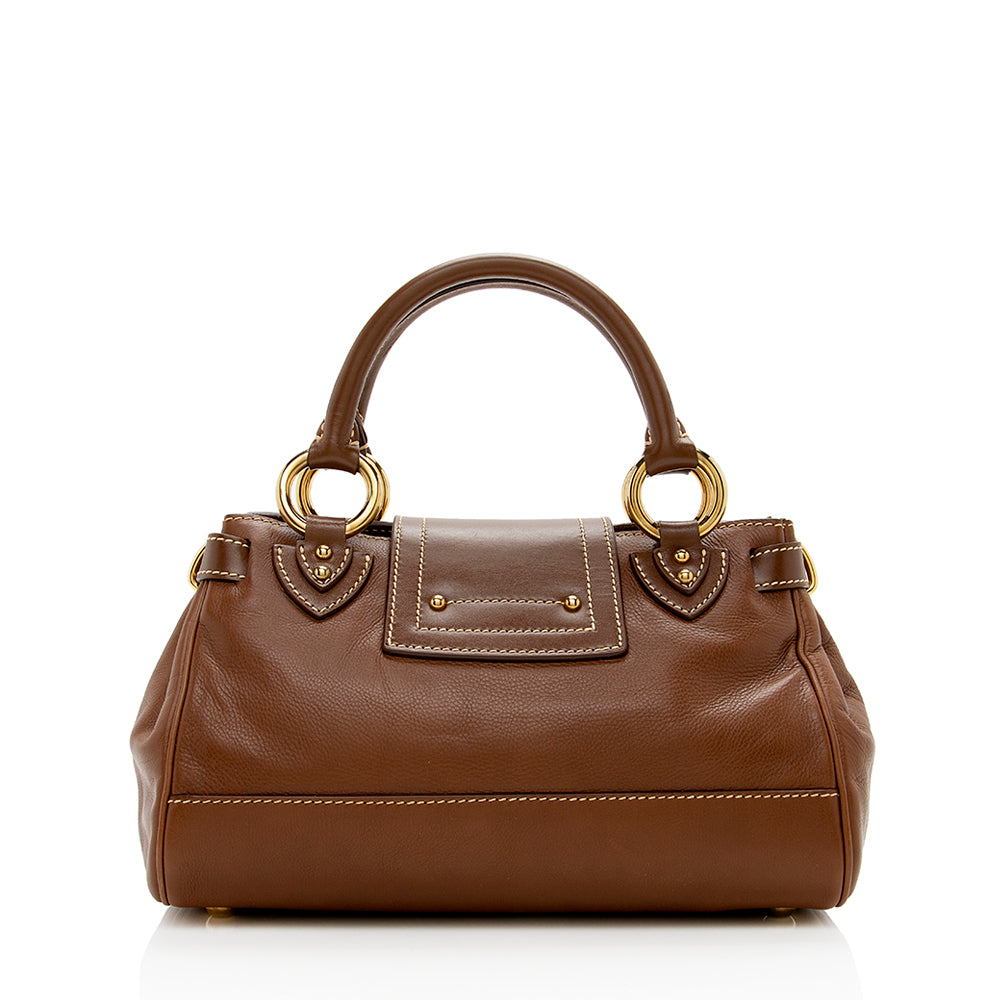 Marc Jacobs Leather Guinevere Satchel (SHF-14819)