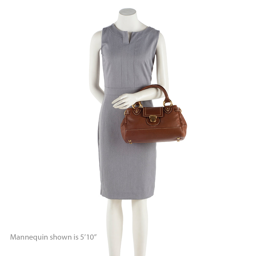 Marc Jacobs Leather Guinevere Satchel (SHF-14819)