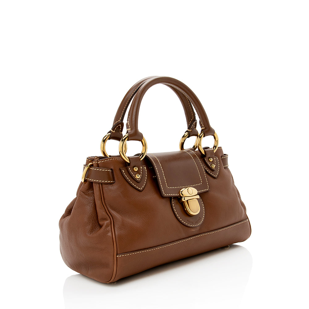 Marc Jacobs Leather Guinevere Satchel (SHF-14819)