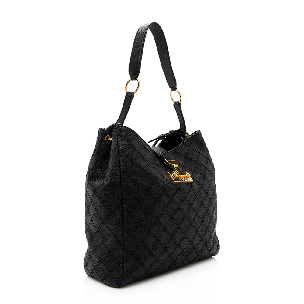 Marc Jacobs Leather Kenmare Tote (SHF-19848)
