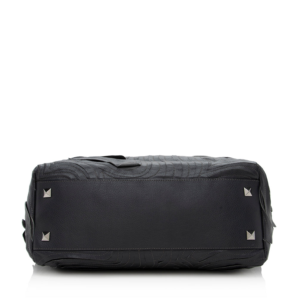 Marc Jacobs Leather Layered Satchel (SHF-14462)