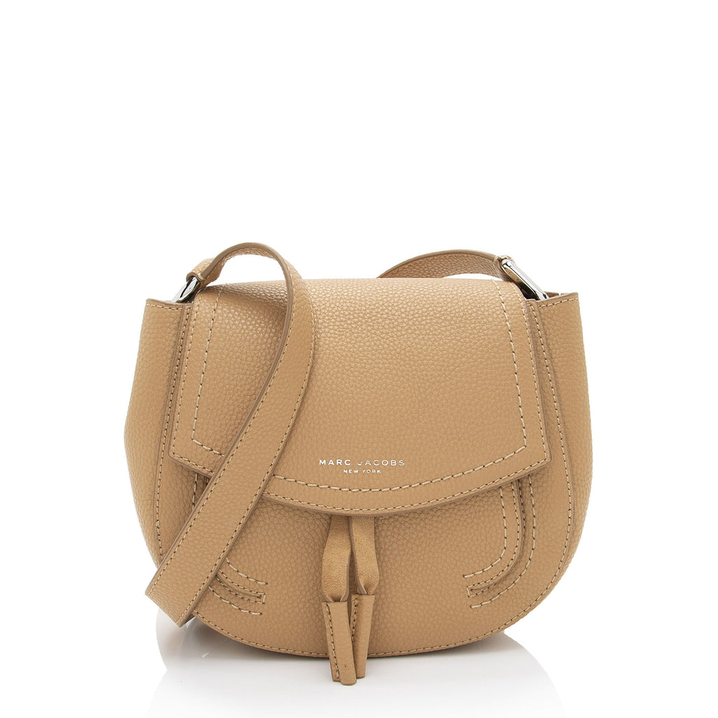 Marc Jacobs Leather Maverick Tassel Saddle Shoulder Bag (SHF-xXOWja)