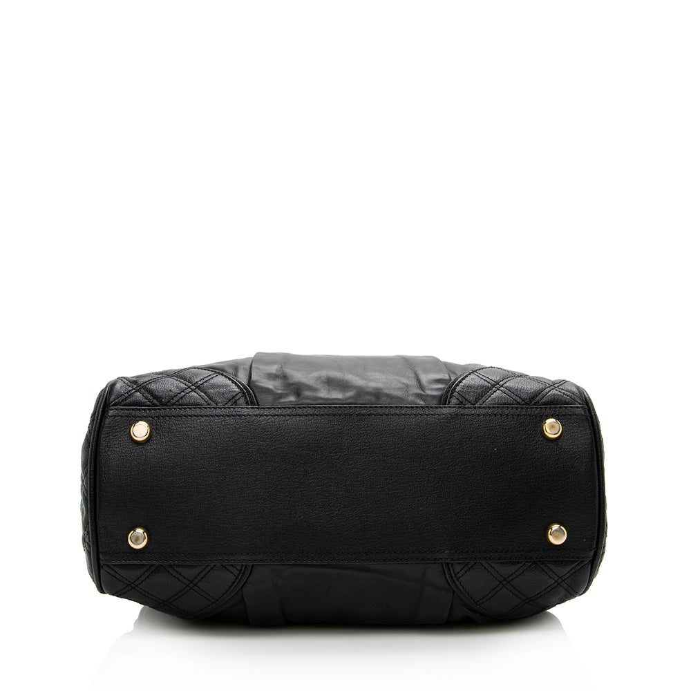Marc Jacobs Leather Mix Dash Tote (SHF-14134)