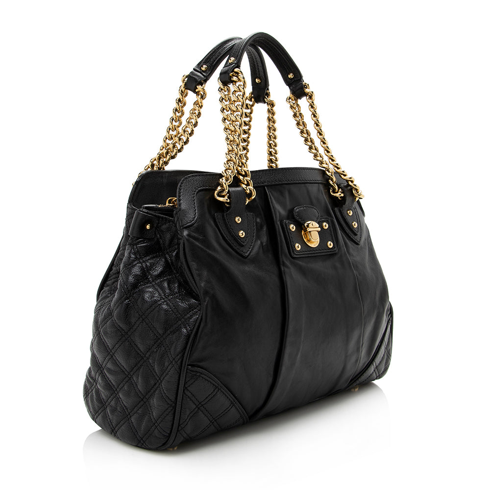 Marc Jacobs Leather Mix Dash Tote (SHF-14134)