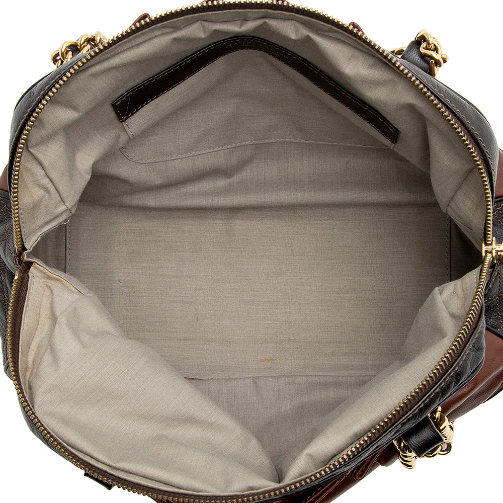 Marc Jacobs Leather Mix Dash Tote (SHF-21697)