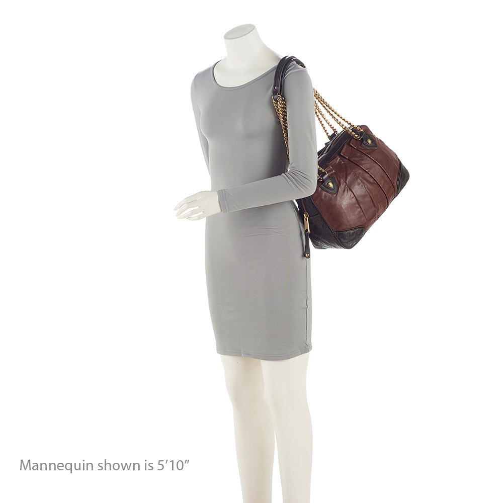 Marc Jacobs Leather Mix Dash Tote (SHF-21697)