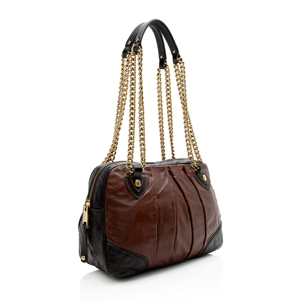 Marc Jacobs Leather Mix Dash Tote (SHF-21697)
