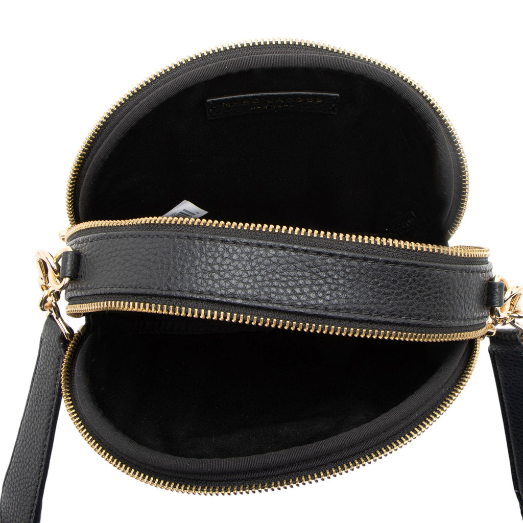 Marc Jacobs Leather Rewind Round Crossbody (SHF-CFaSaO)