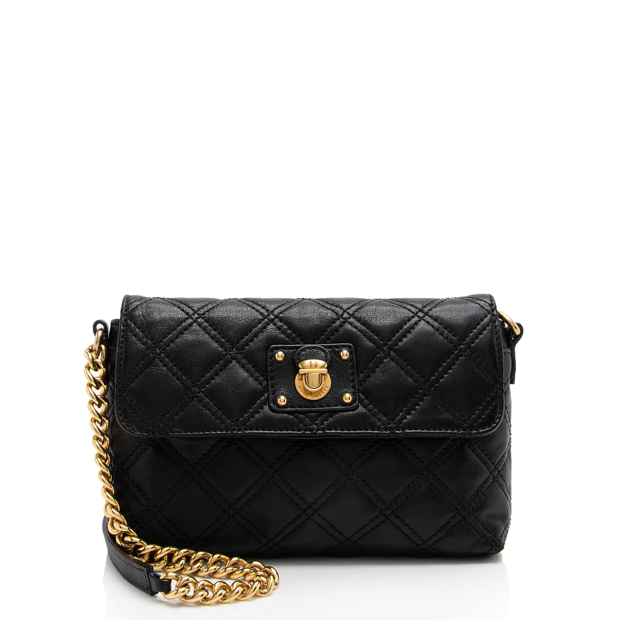 Marc Jacobs Leather Single Small Shoulder Bag (SHF-D2fDiy)