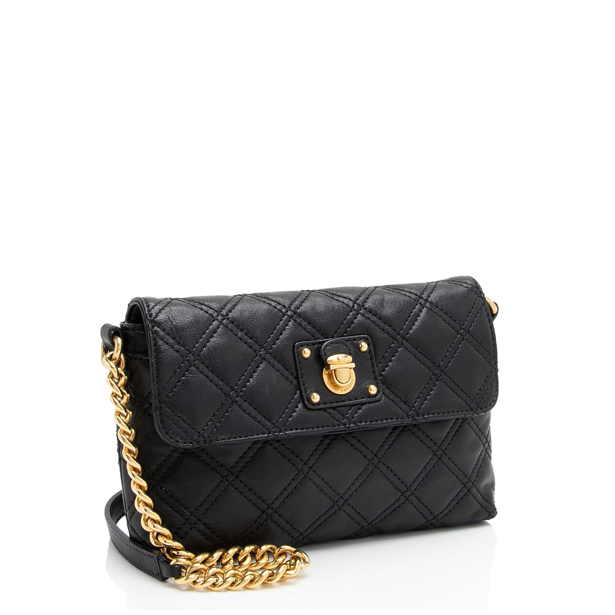 Marc Jacobs Leather Single Small Shoulder Bag (SHF-D2fDiy)