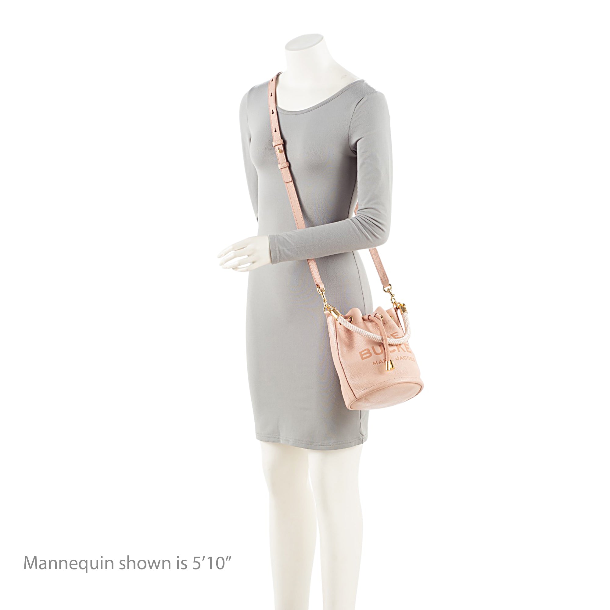Marc Jacobs Leather The Bucket Drawstring Medium Shoulder Bag